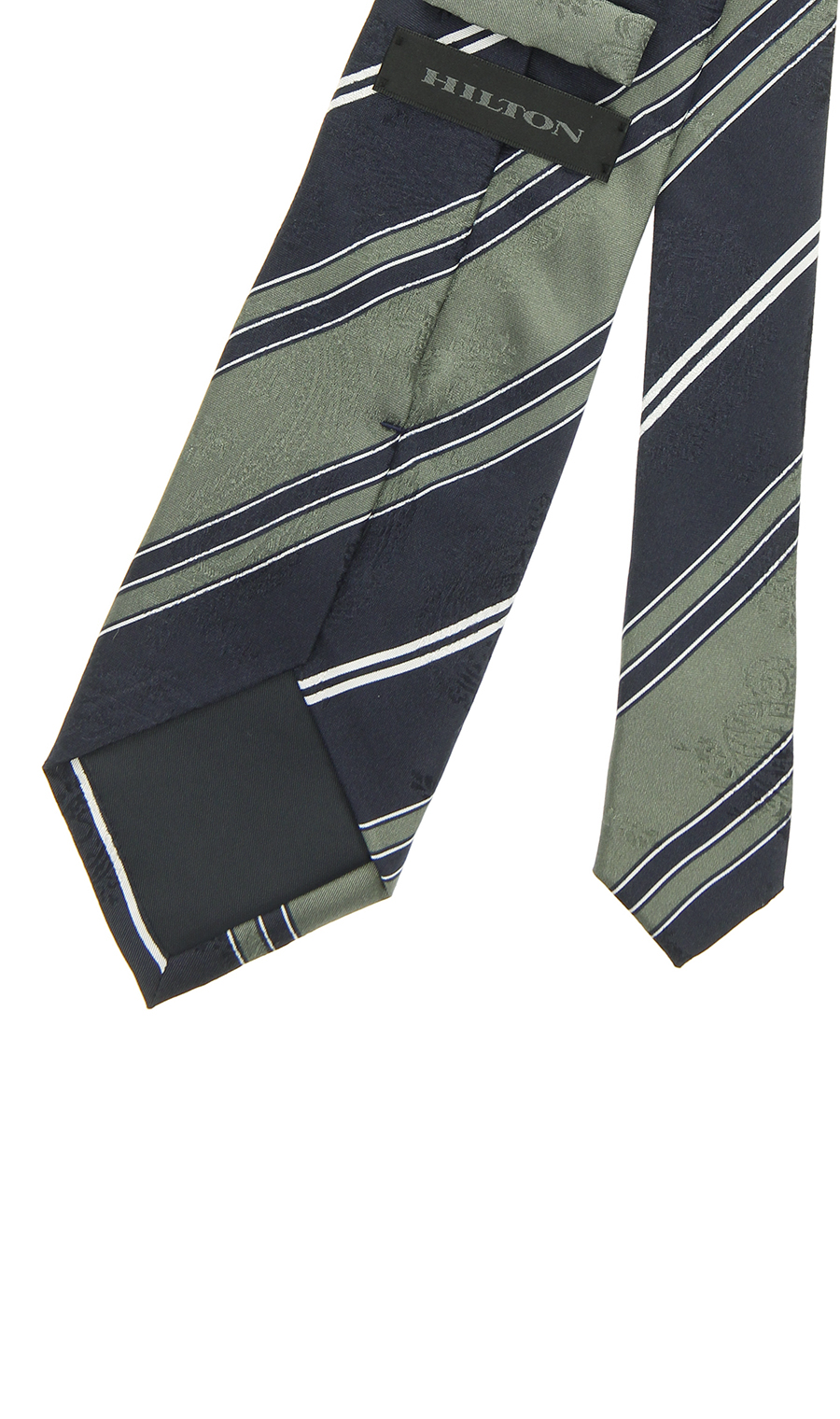 ■プレミアムレギュラータイ【JACQUARD×PRINT】【日本製】 グリーン 9