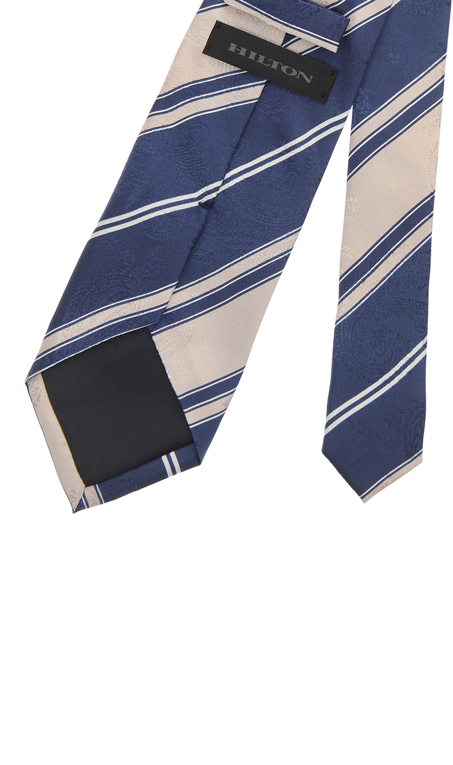 ■プレミアムレギュラータイ【JACQUARD×PRINT】【日本製】 ベージュ 9