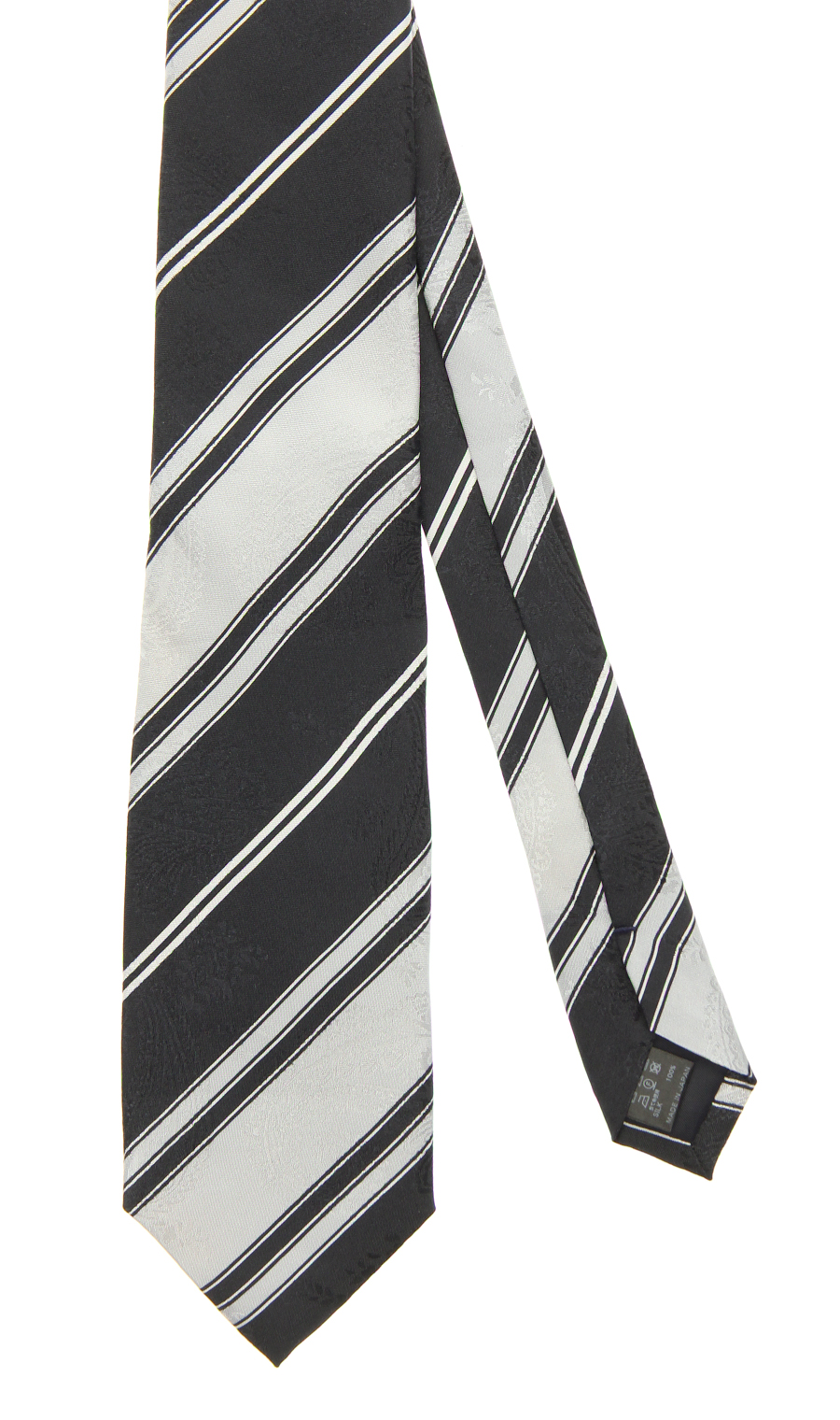 ■プレミアムレギュラータイ【JACQUARD×PRINT】【日本製】 グレー 9