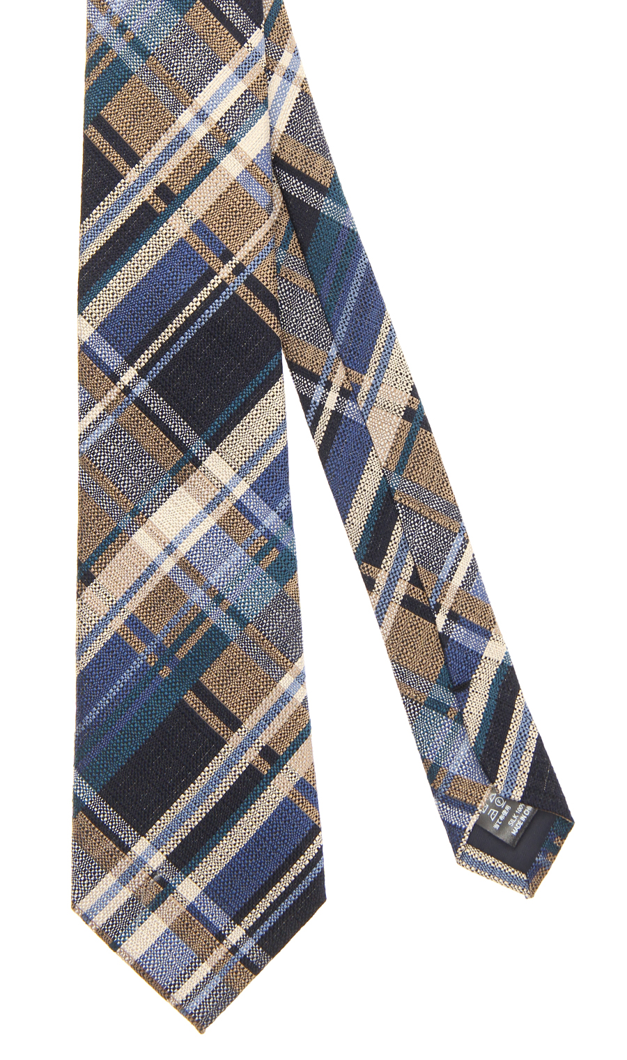 プレミアムレギュラータイ【DARK MADRAS】 ネイビー 7