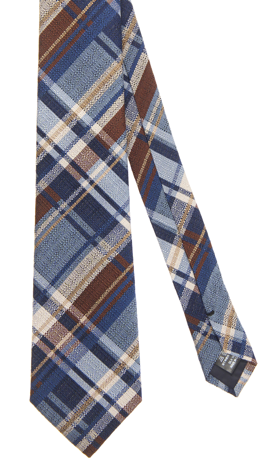 プレミアムレギュラータイ【DARK MADRAS】 ブルー 7