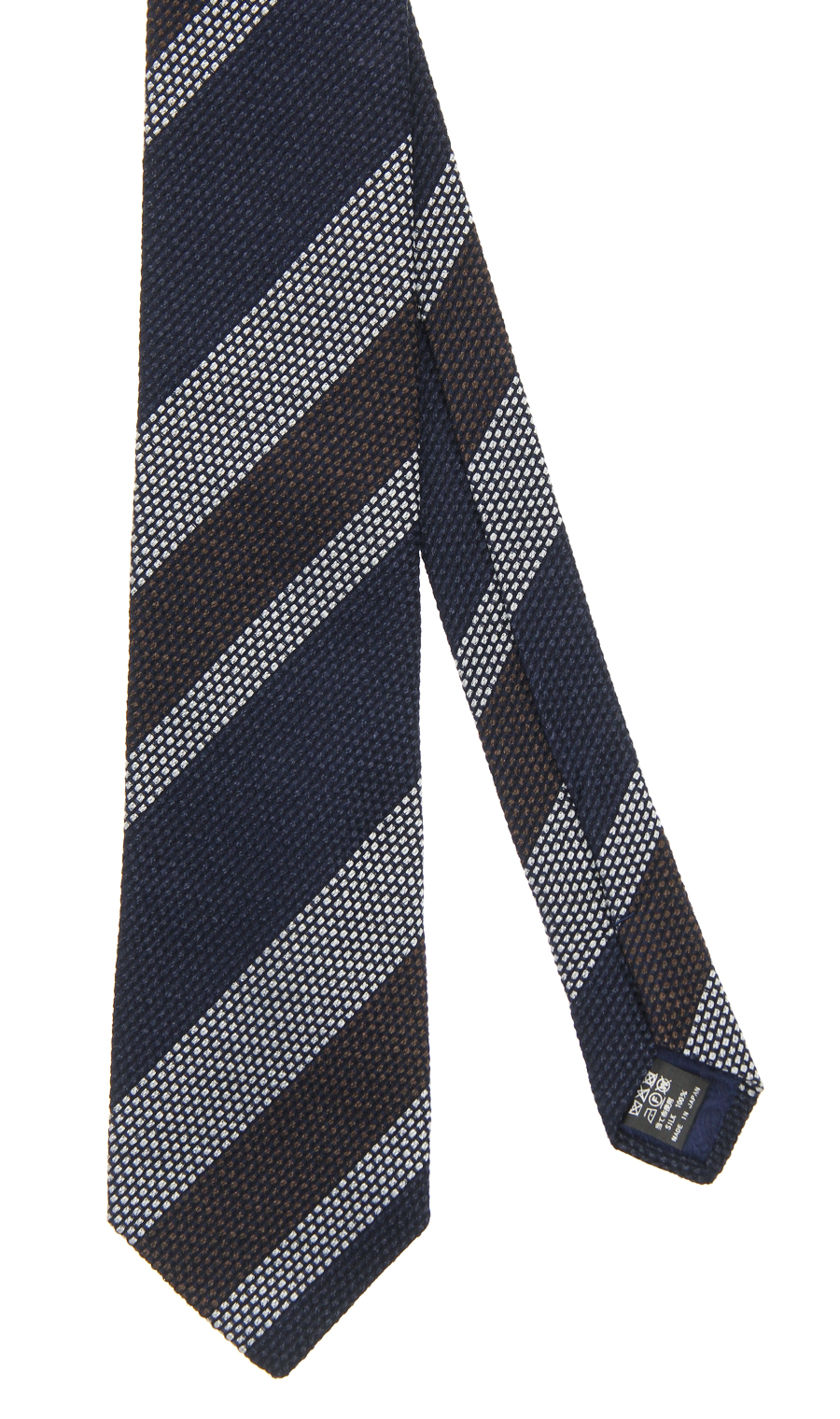 ■プレミアムレギュラータイ【12PLY WILD SILK】 ネイビーB 9