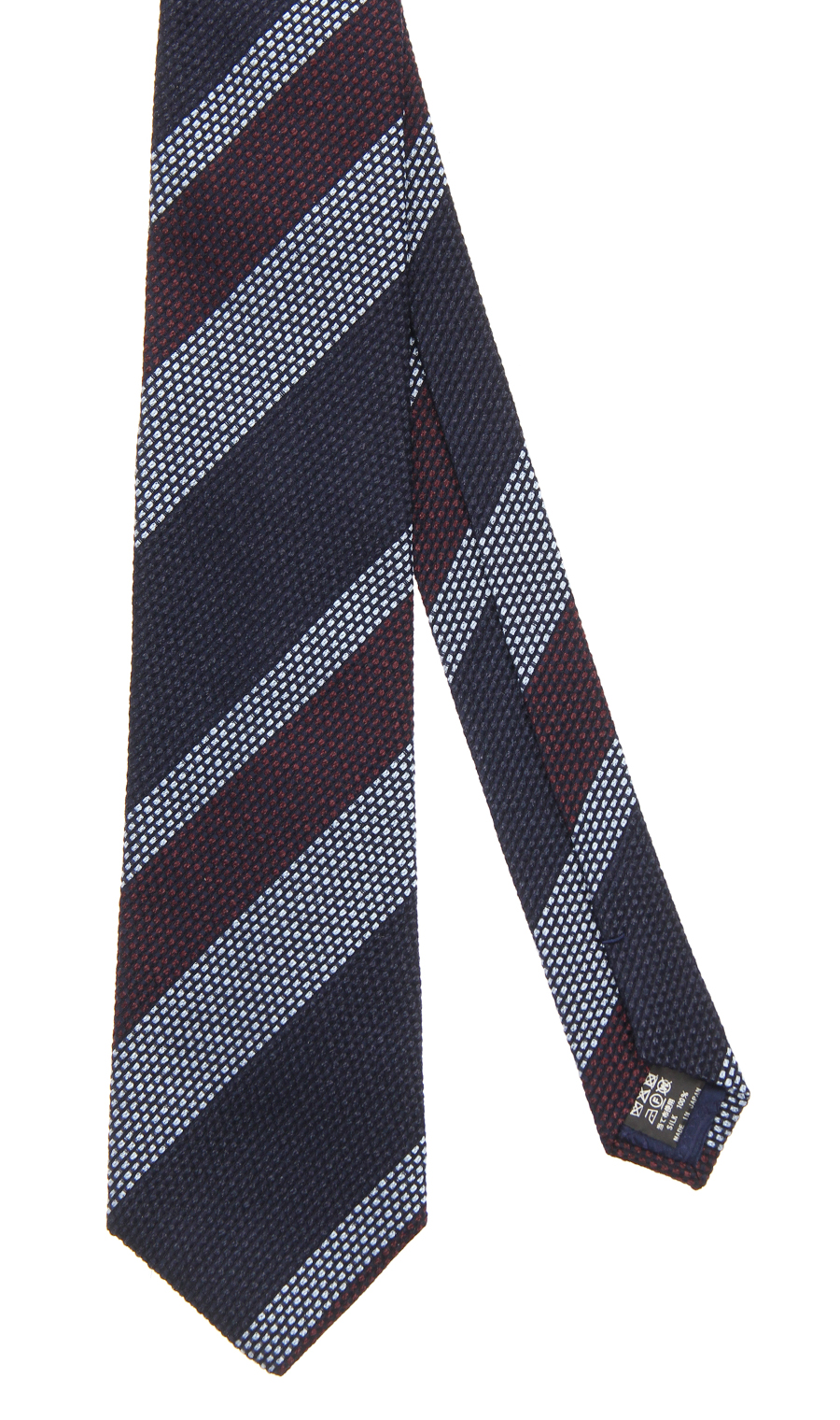 ■プレミアムレギュラータイ【12PLY WILD SILK】 ネイビーC 9