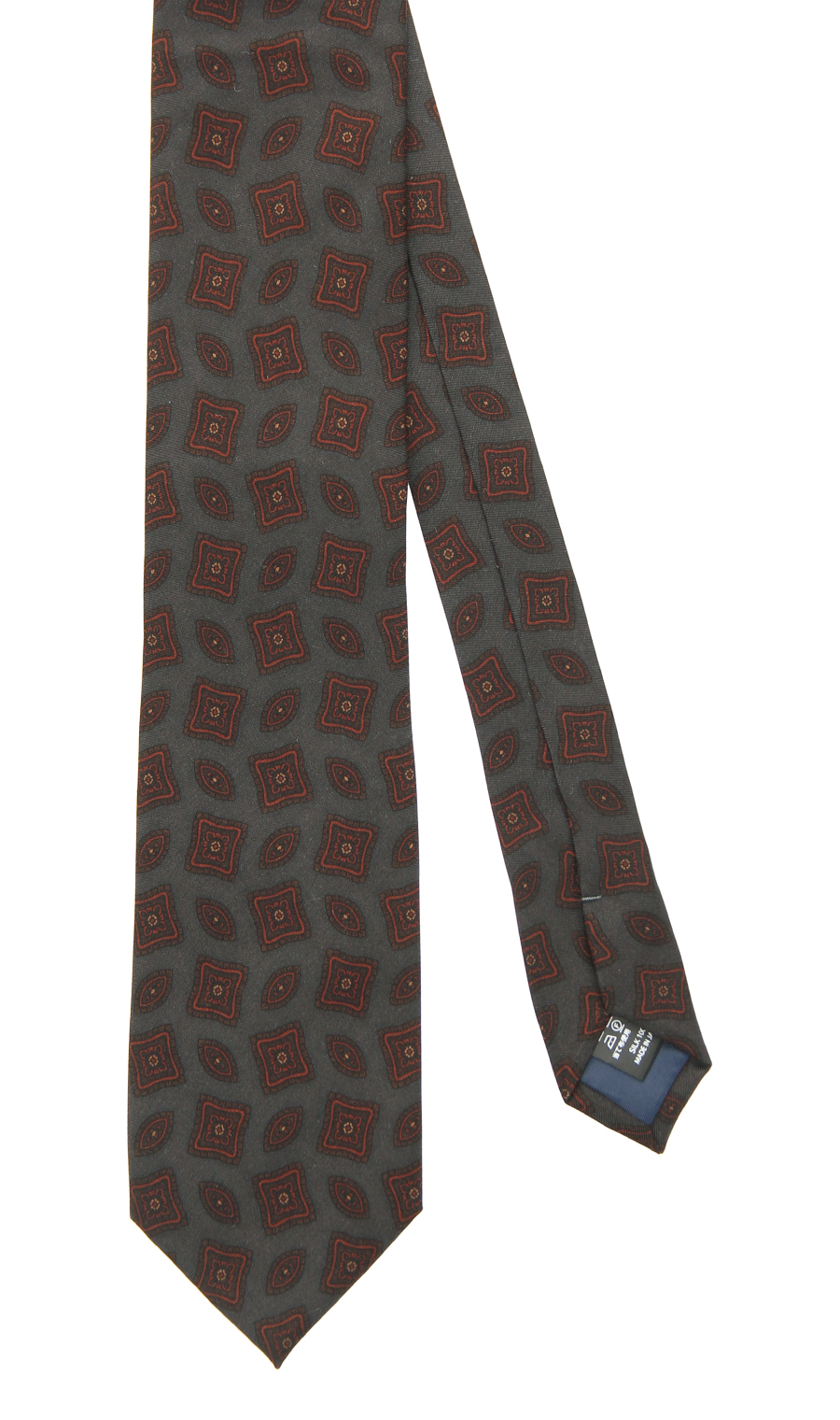 プレミアムレギュラータイ【OVER COLORED PRINT】 グレー 4