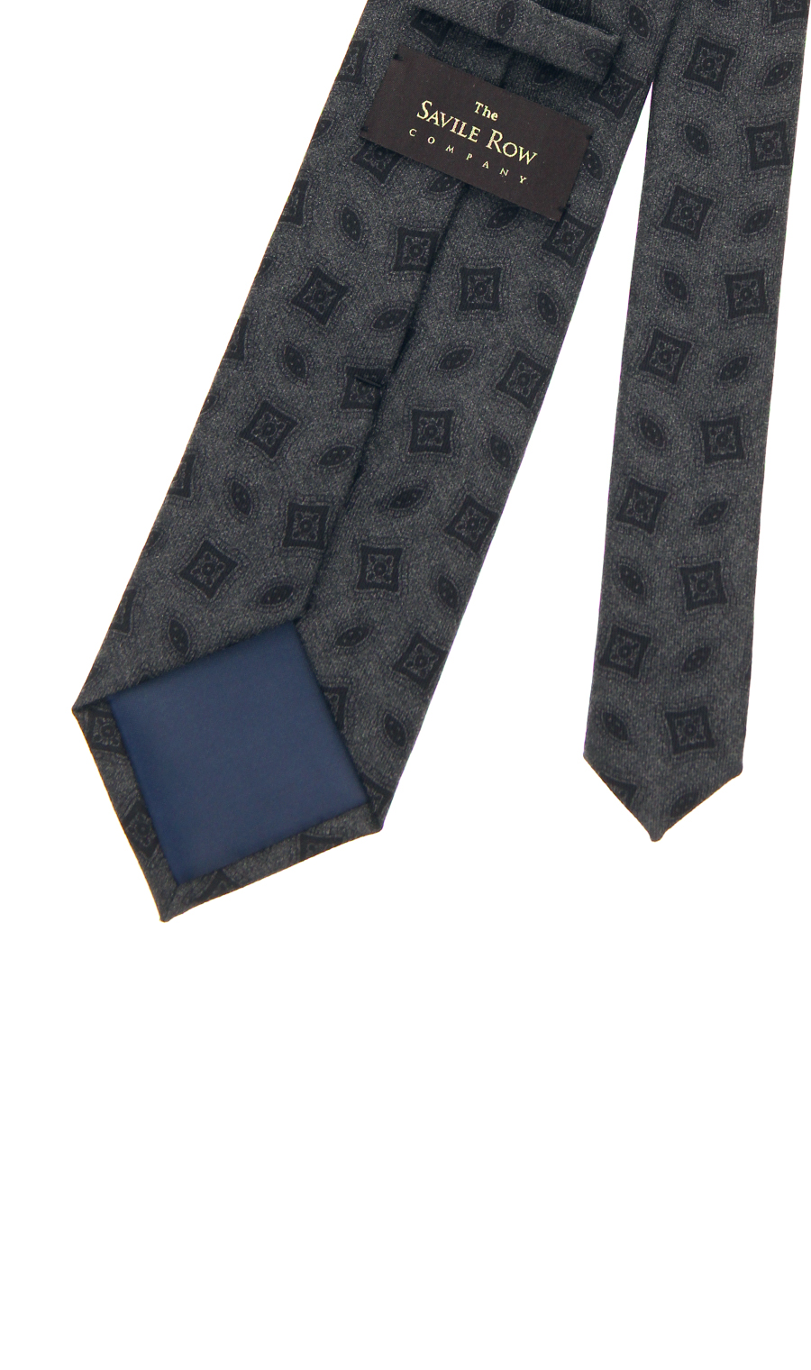 プレミアムレギュラータイ【PRINT ON SUITS FABRIC】 グレー 4