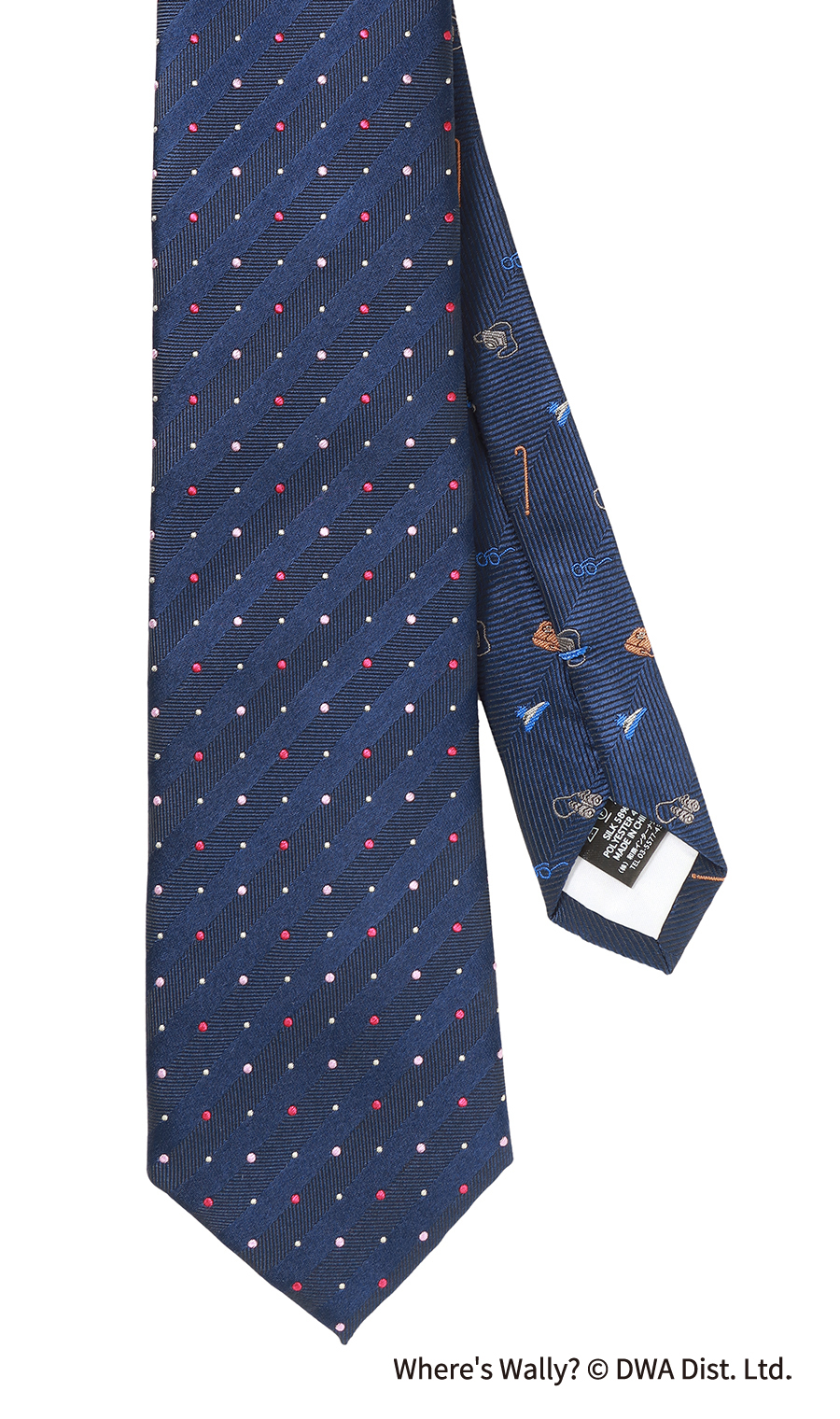 レギュラータイ・ハンカチセット【ウォーリーをさがせ！コラボ】 ネイビー 3