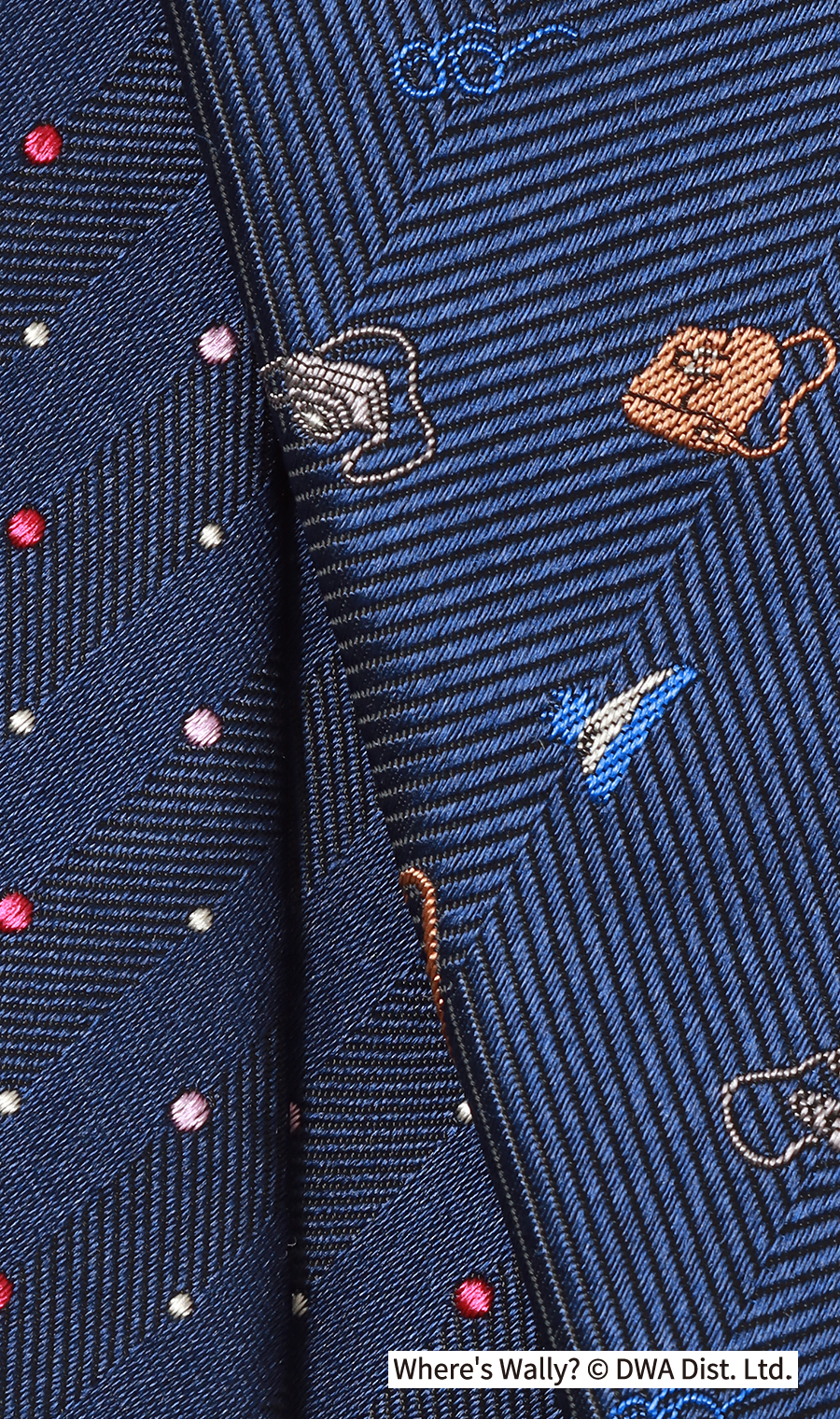 レギュラータイ・ハンカチセット【ウォーリーをさがせ！コラボ】 ネイビー 3