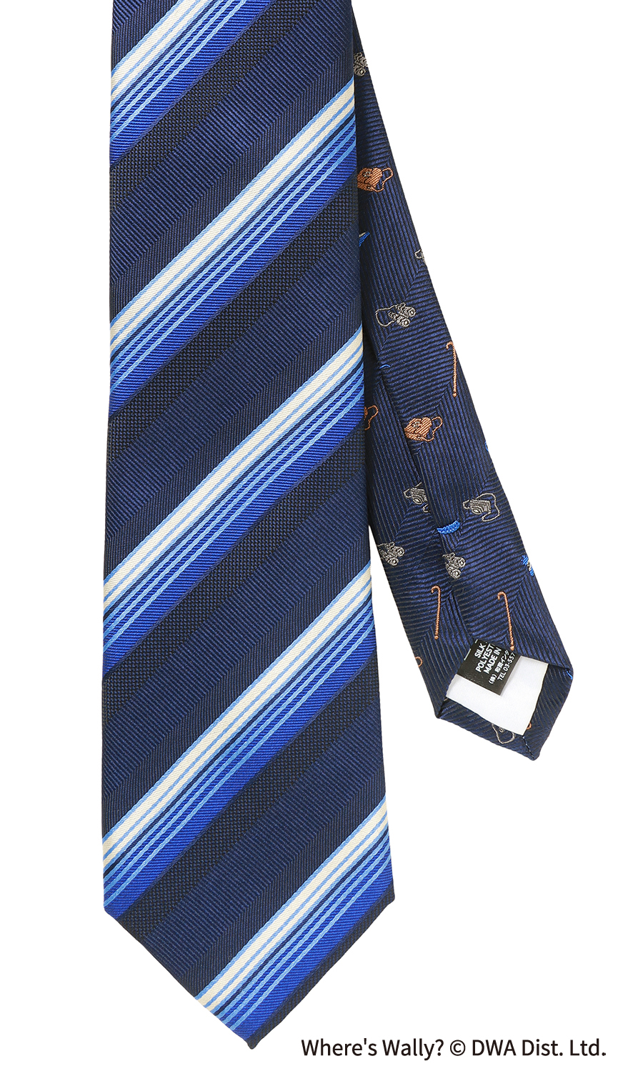 レギュラータイ・ハンカチセット【ウォーリーをさがせ!コラボ】 ネイビー 9