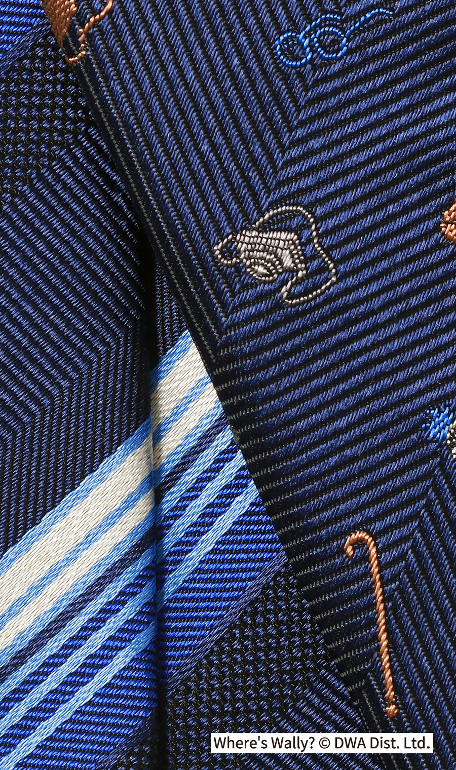 レギュラータイ・ハンカチセット【ウォーリーをさがせ!コラボ】 ネイビー 9