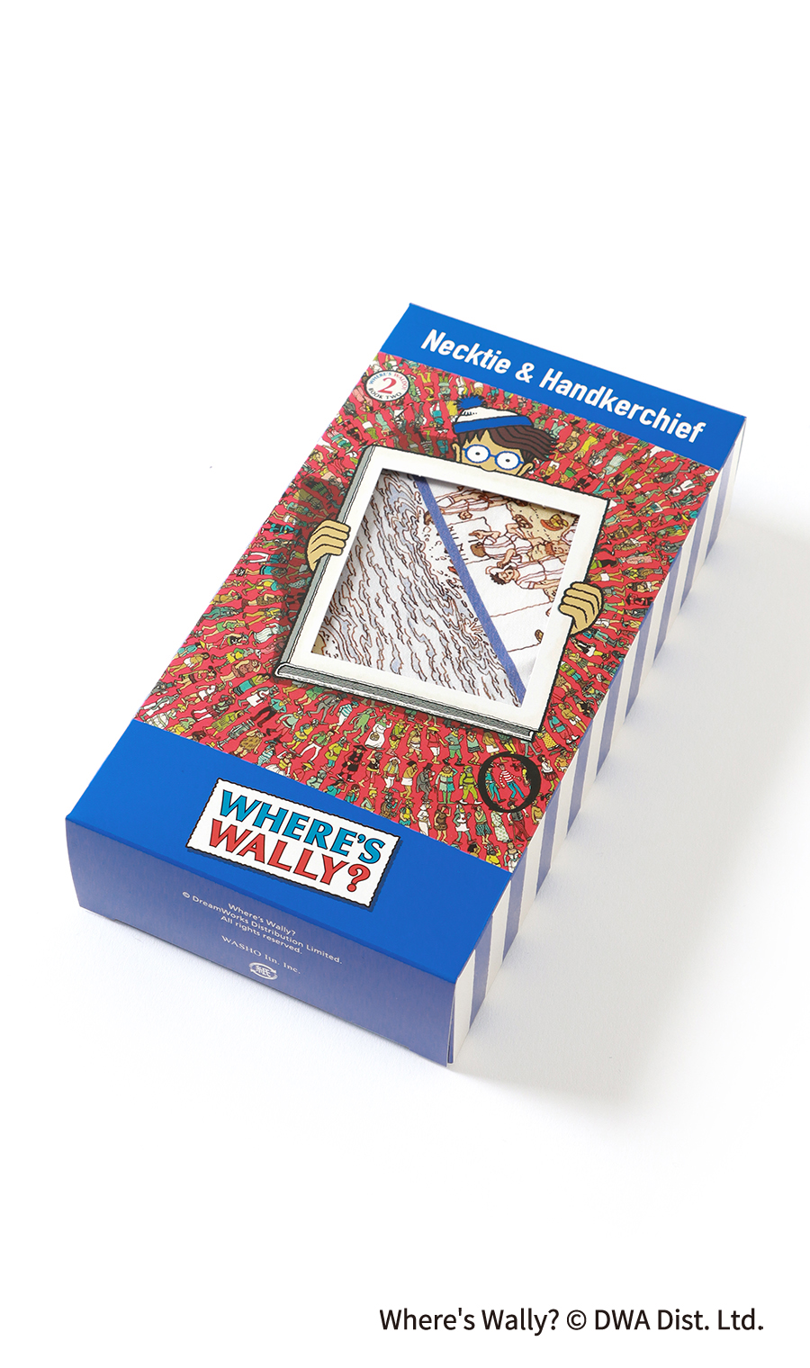 レギュラータイ・ハンカチセット【ウォーリーをさがせ!コラボ】 ネイビー 9