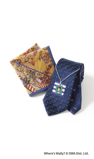 レギュラータイ・ハンカチセット【ウォーリーをさがせ!コラボ】