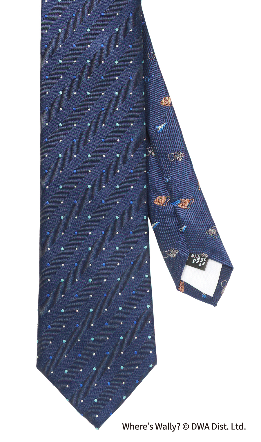 レギュラータイ・ハンカチセット【ウォーリーをさがせ！コラボ】 ブルー 3