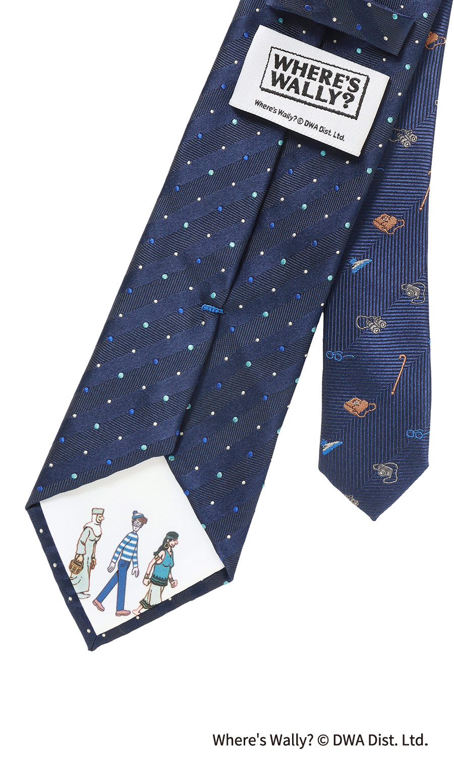 レギュラータイ・ハンカチセット【ウォーリーをさがせ！コラボ】 ブルー 3