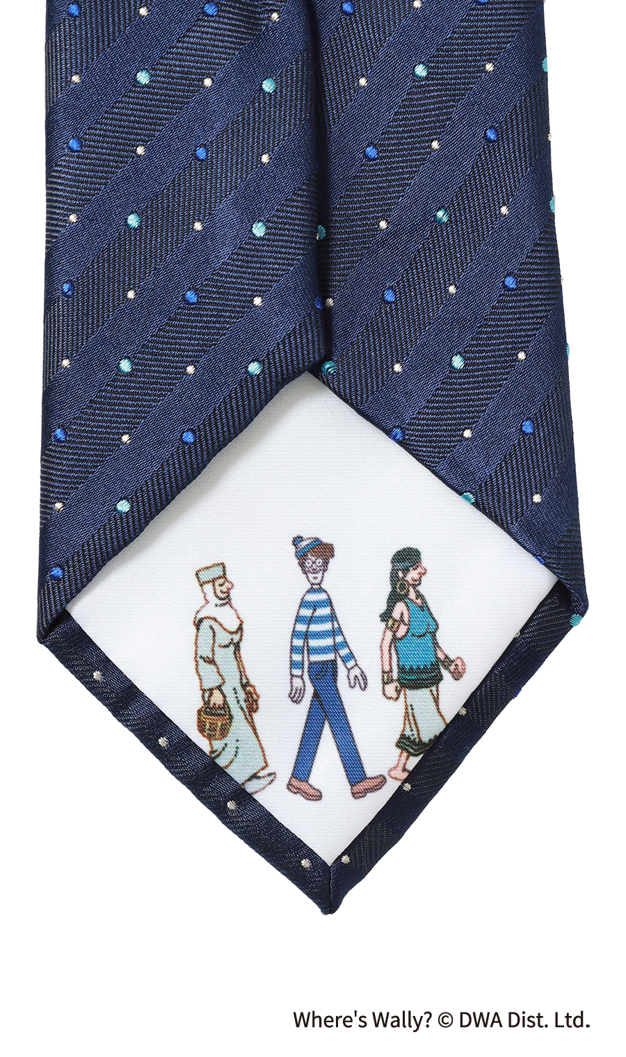 レギュラータイ・ハンカチセット【ウォーリーをさがせ！コラボ】 ブルー 3