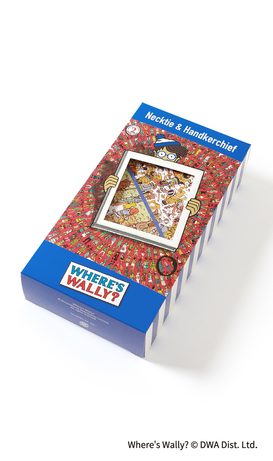 レギュラータイ・ハンカチセット【ウォーリーをさがせ！コラボ】 ブルー 3