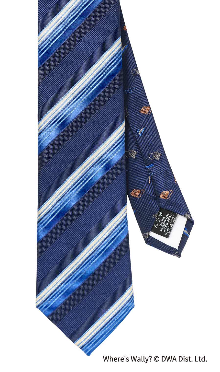 レギュラータイ・ハンカチセット【ウォーリーをさがせ！コラボ】 ブルー 9