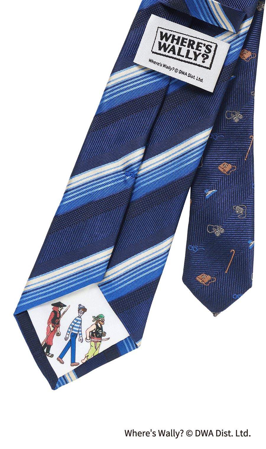 レギュラータイ・ハンカチセット【ウォーリーをさがせ！コラボ】 ブルー 9