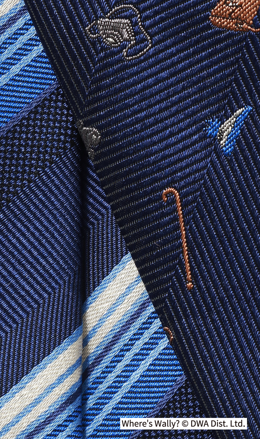 レギュラータイ・ハンカチセット【ウォーリーをさがせ！コラボ】 ブルー 9