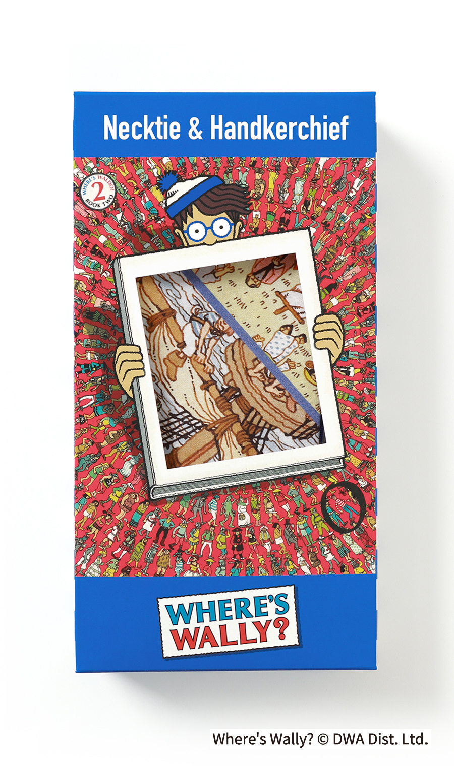 レギュラータイ・ハンカチセット【ウォーリーをさがせ！コラボ】 ブルー 9