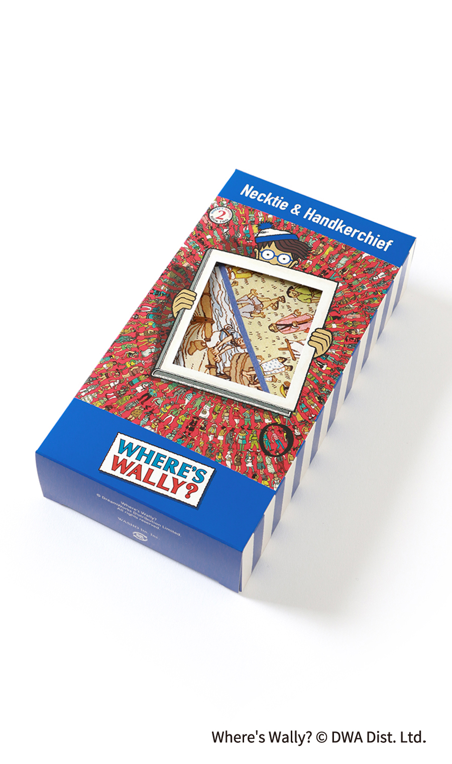 レギュラータイ・ハンカチセット【ウォーリーをさがせ！コラボ】 ブルー 9