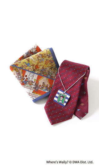 レギュラータイ・ハンカチセット【ウォーリーをさがせ!コラボ】