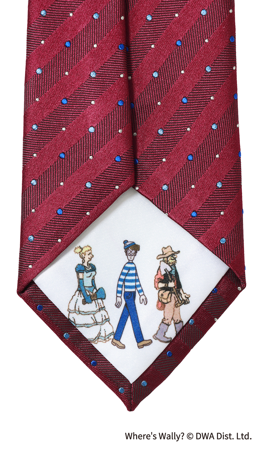 レギュラータイ・ハンカチセット【ウォーリーをさがせ！コラボ】 ワイン 3