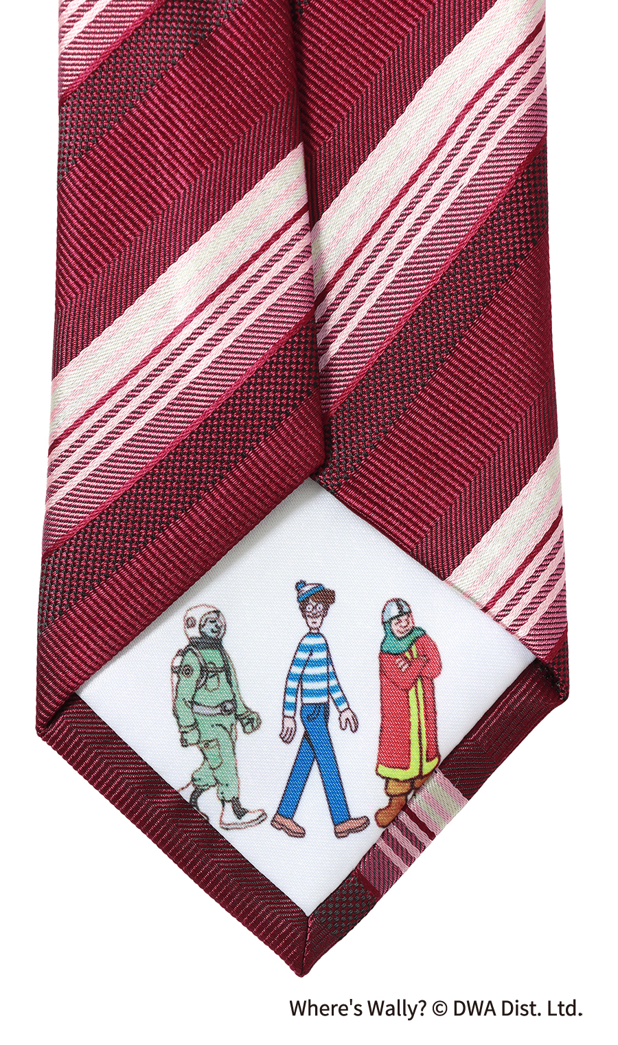 レギュラータイ・ハンカチセット【ウォーリーをさがせ！コラボ】 ワイン 9