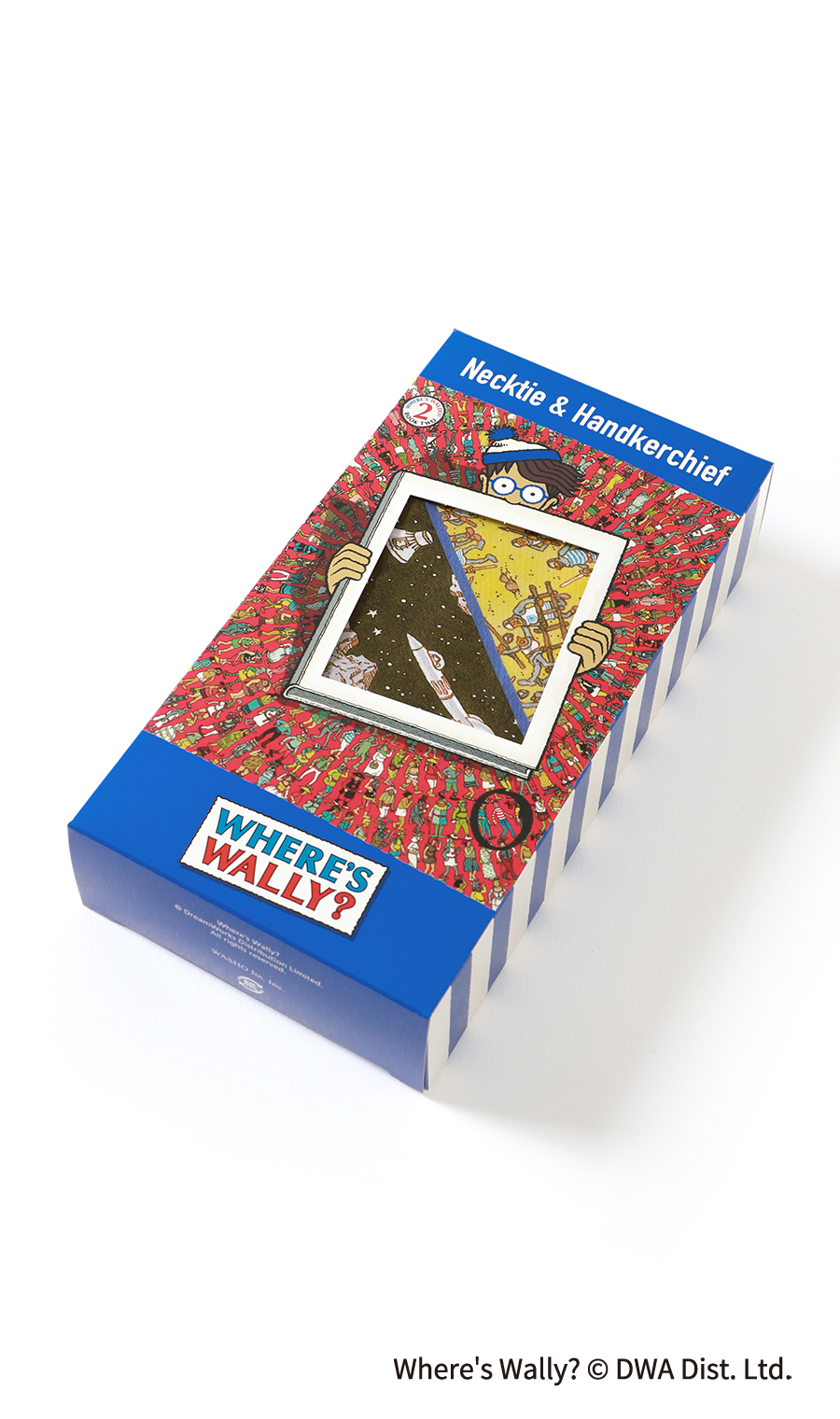 レギュラータイ・ハンカチセット【ウォーリーをさがせ！コラボ】 ワイン 9