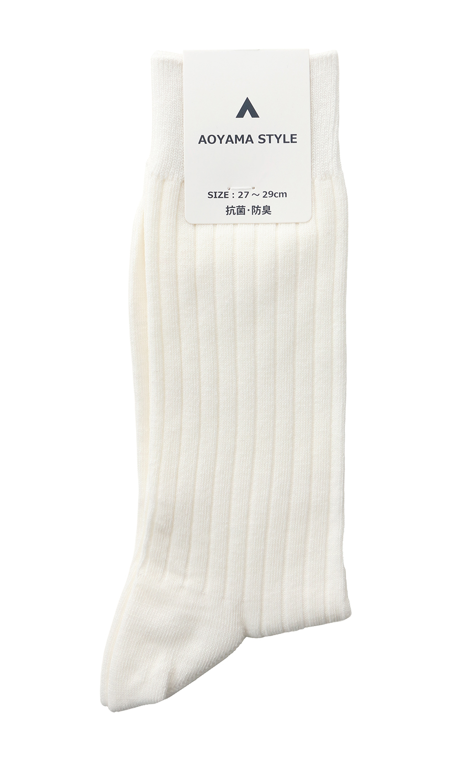 リブソックス(27～29cm) ホワイト 1