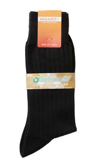 ソックス(27～29cm)【MEGAHOT+】【DEO BREEZE】