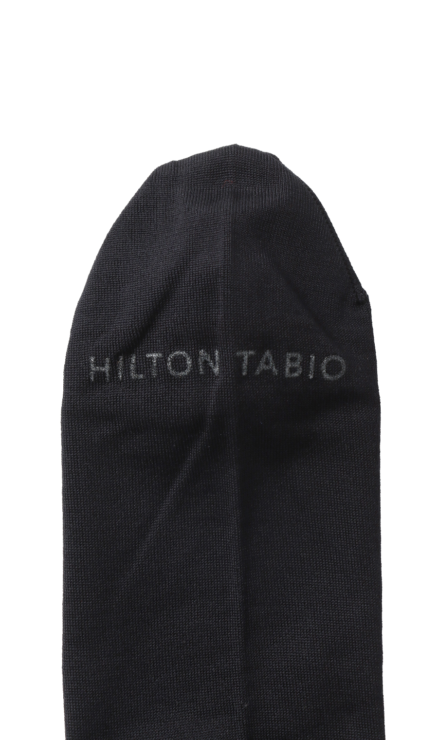 平無地ロングホーズ【HILTON×Tabio】【MADE IN JAPAN】(25~27cm) ブラック 1