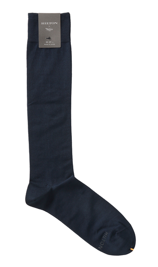 平無地ロングホーズ【HILTON×Tabio】【MADE IN JAPAN】(25～27cm)