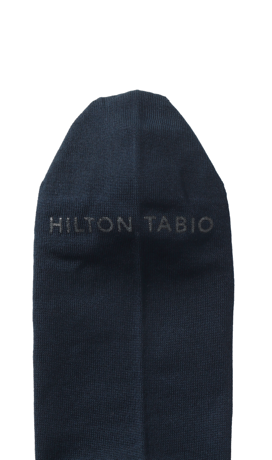 平無地ロングホーズ【HILTON×Tabio】【MADE IN JAPAN】(25～27cm) ネイビー 2