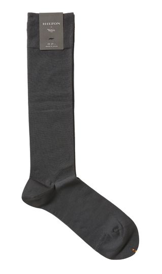 平無地ロングホーズ【HILTON×Tabio】【MADE IN JAPAN】(25～27cm)