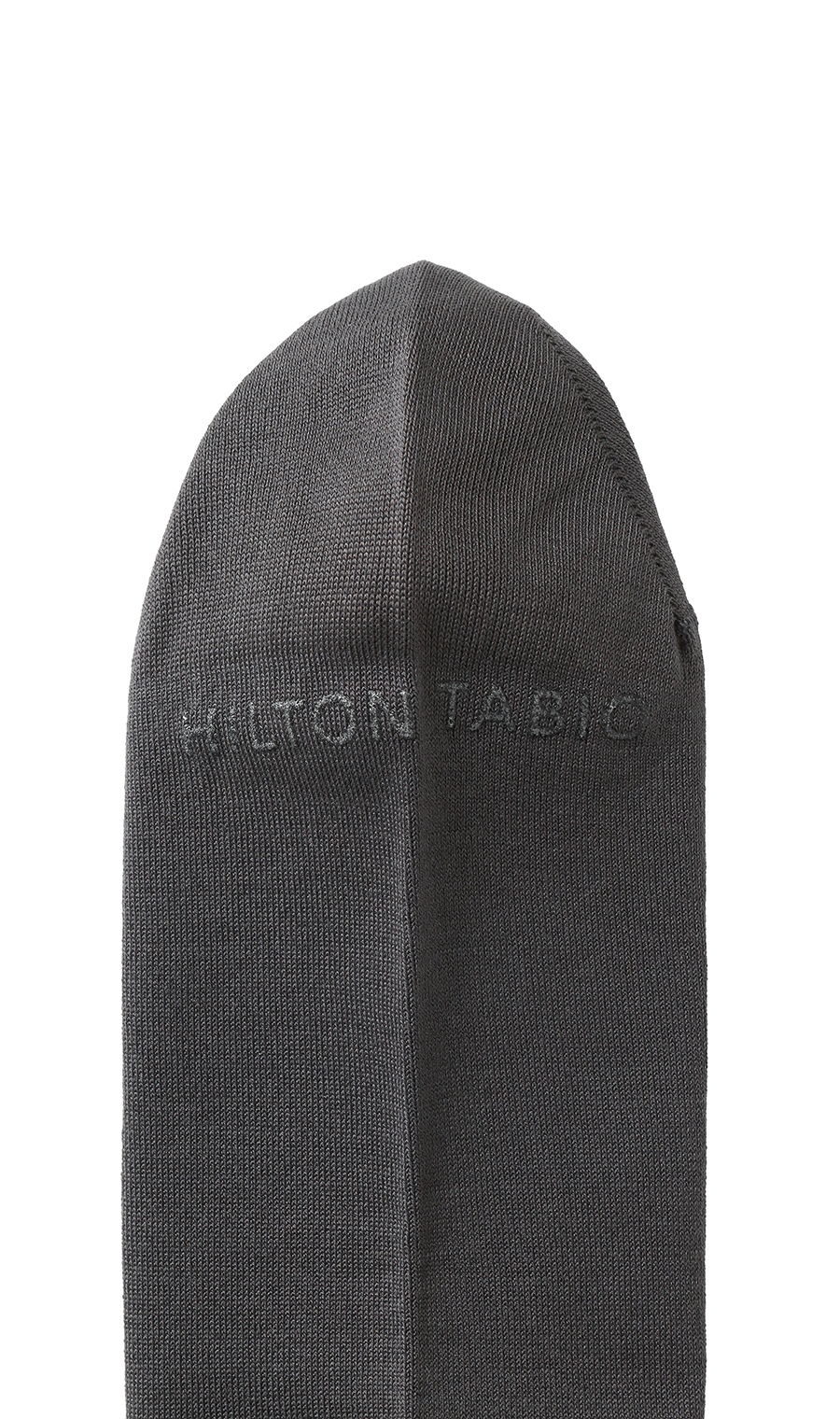 平無地ロングホーズ【HILTON×Tabio】【MADE IN JAPAN】(25～27cm) チャコール 3