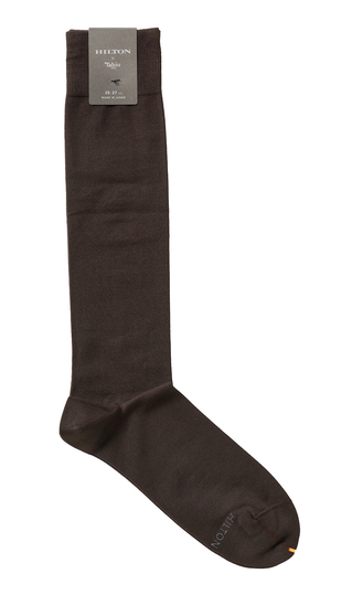 平無地ロングホーズ【HILTON×Tabio】【MADE IN JAPAN】(25～27cm)