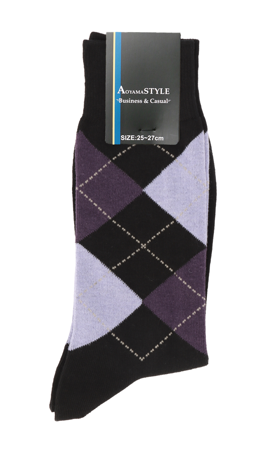 ソックス(25～27cm) パープル系 6