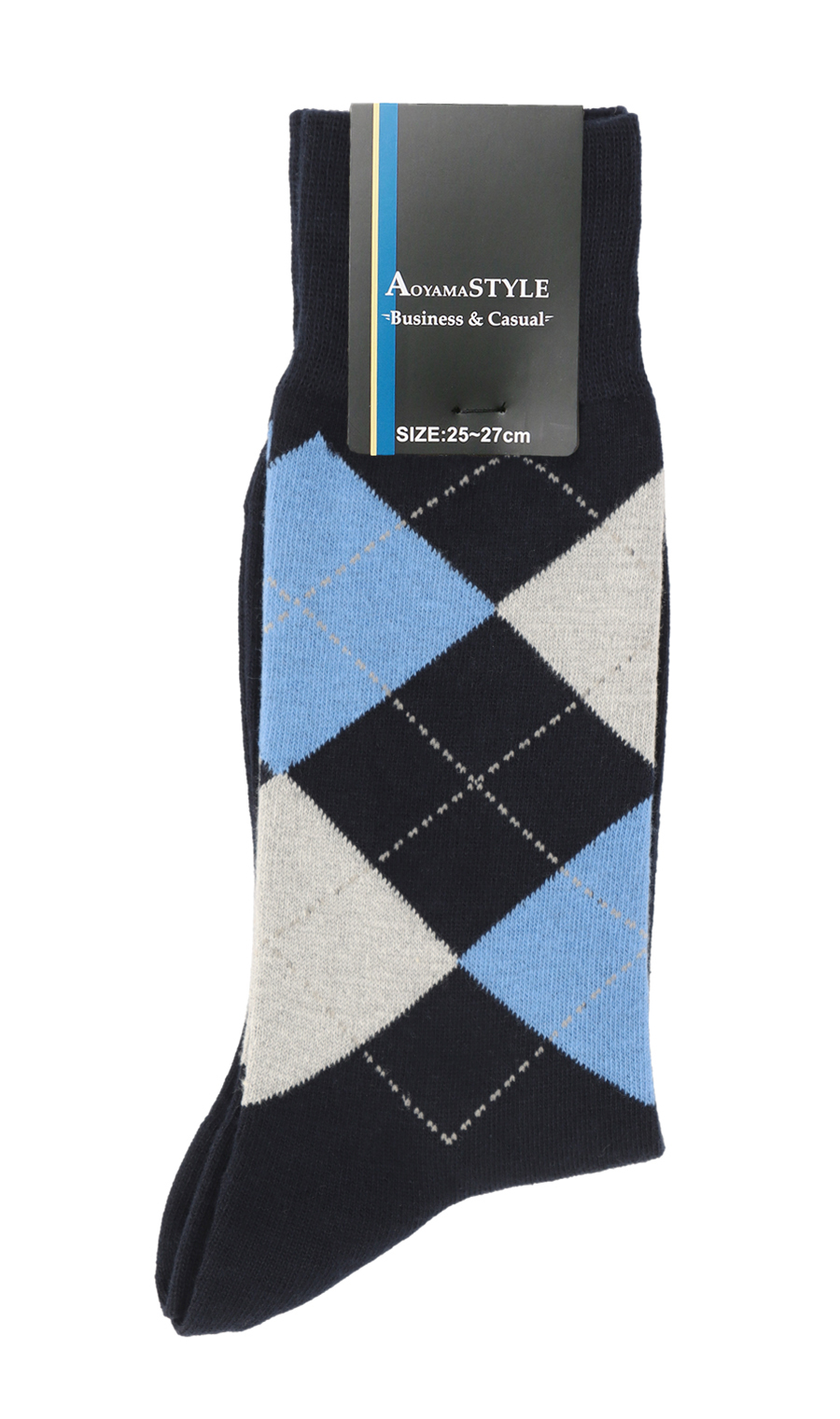 ソックス(25~27cm) ネイビー系 7
