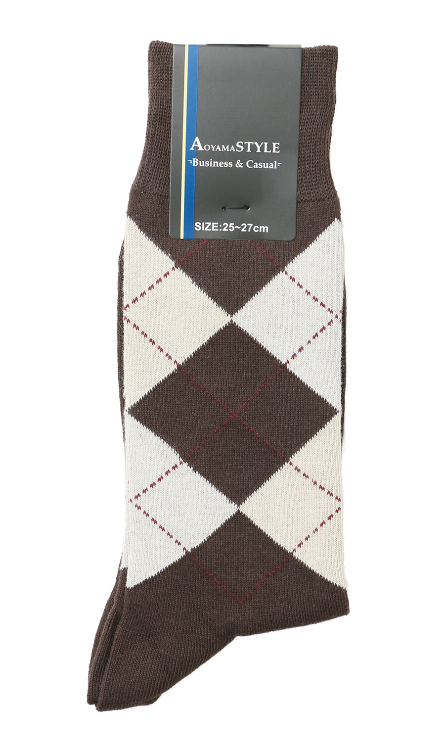 ソックス(25～27cm) ブラウン系 6