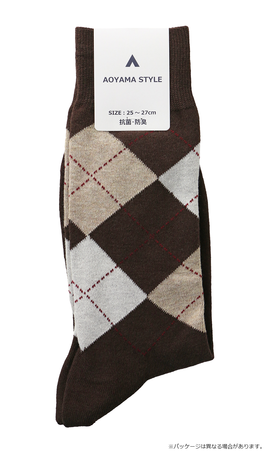 ソックス(25～27cm) ブラウン 6