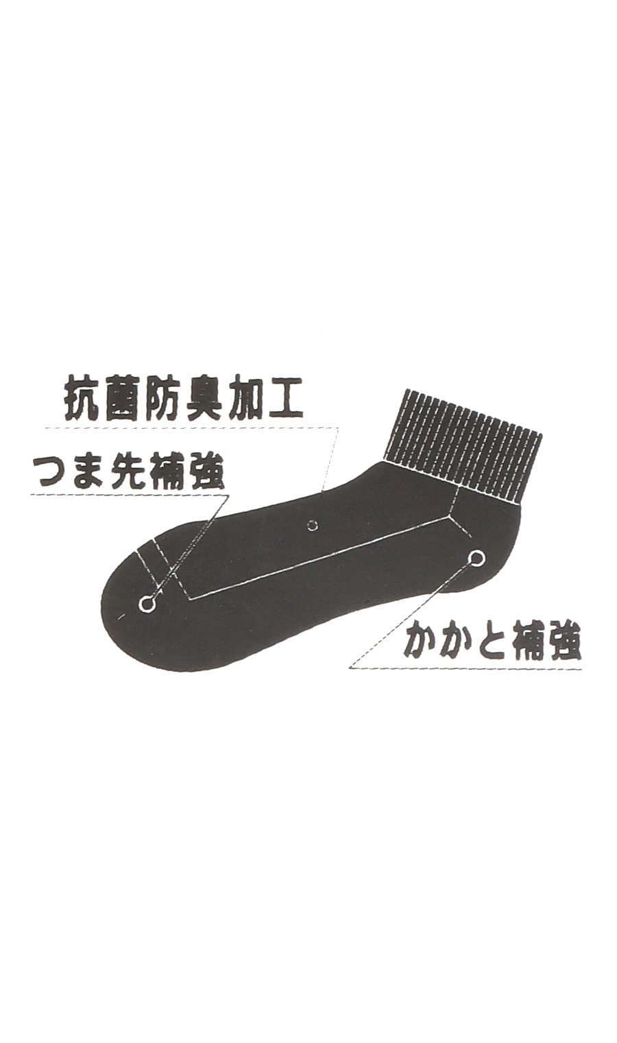 スニーカーソックス(25~27cm) ネイビー系 8