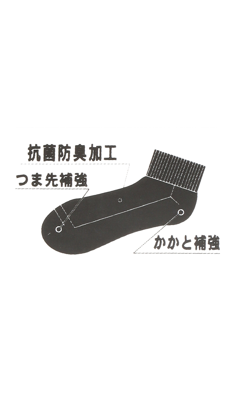 スニーカーソックス(25～27cm) ホワイト系 7