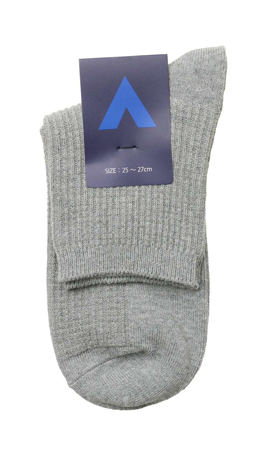 ショートソックス【リンクスワッフル】(25～27cm) グレー系 5