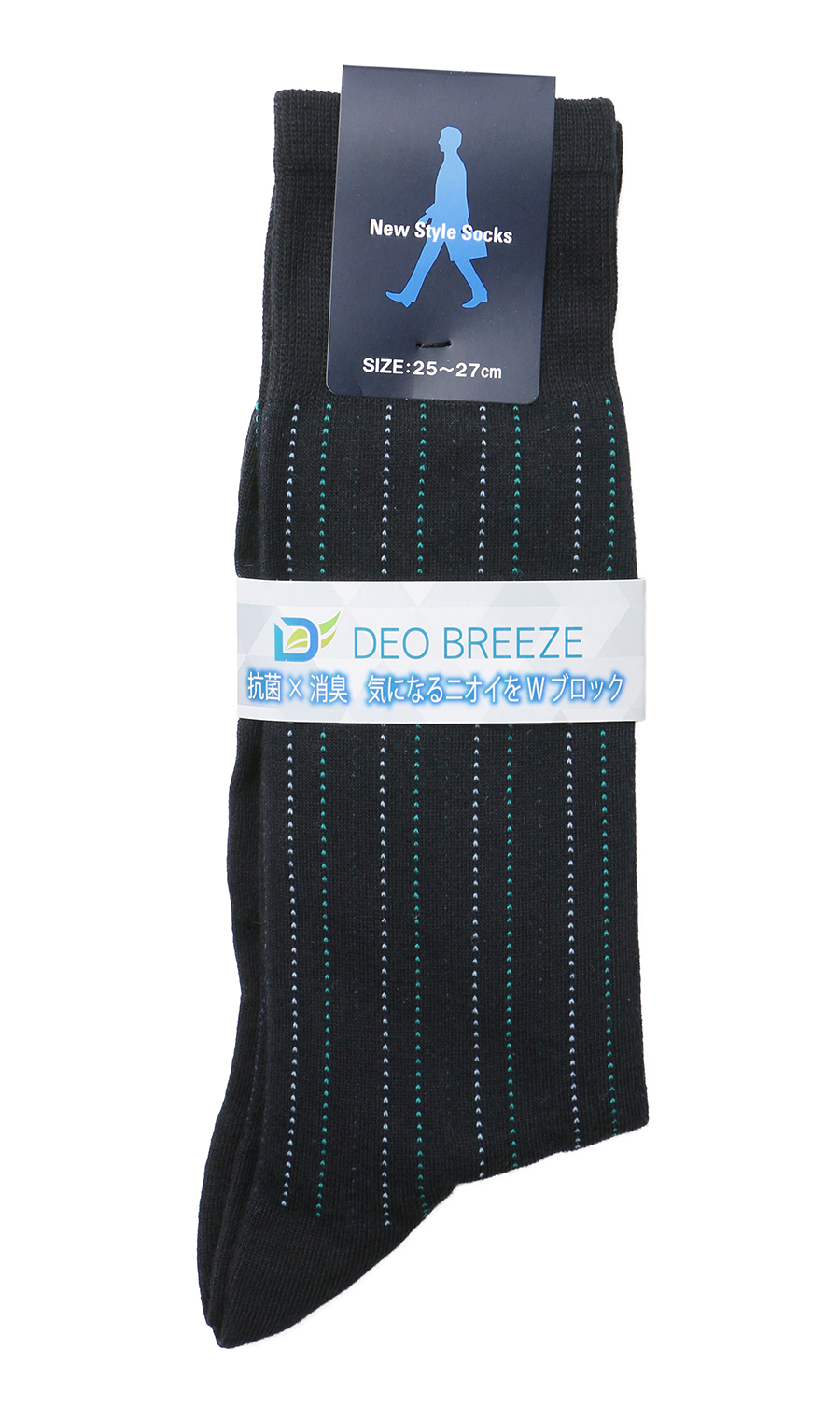 ソックス(25～27cm)【DEO BREEZE】 ネイビー系 5