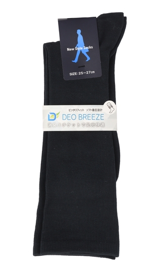 ソックス(25～27cm)【DEO BREEZE】【ソフト着圧】