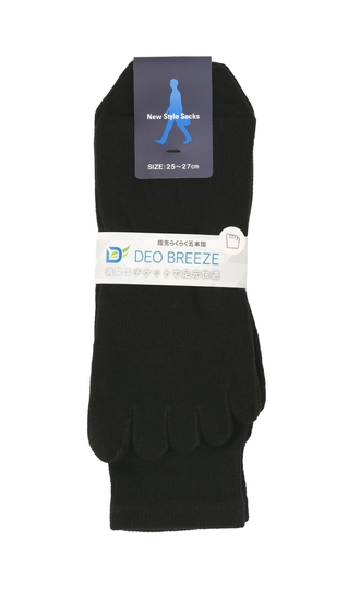 新品　HIGH GAUGE　ハイゲージ 最高級品　国産 25 紳士靴下　５セット 五本指ソックス(25～27cm)【DEO BREEZE】 (R8AGH1-01031) | - | 紳士服