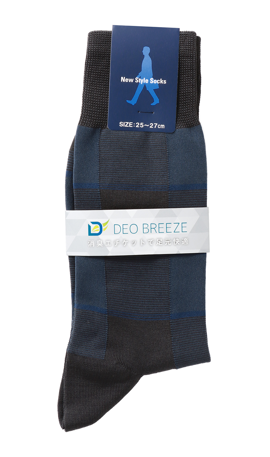 ソックス(25~27cm)【DEO BREEZE】 ネイビー系 4