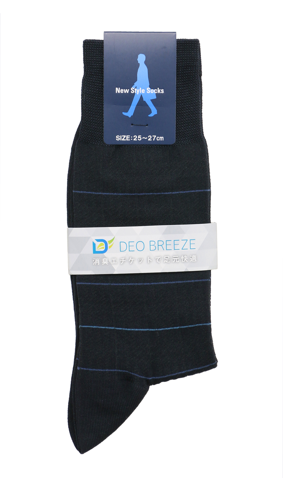 ソックス(25～27cm)【DEO BREEZE】 ネイビー系 6