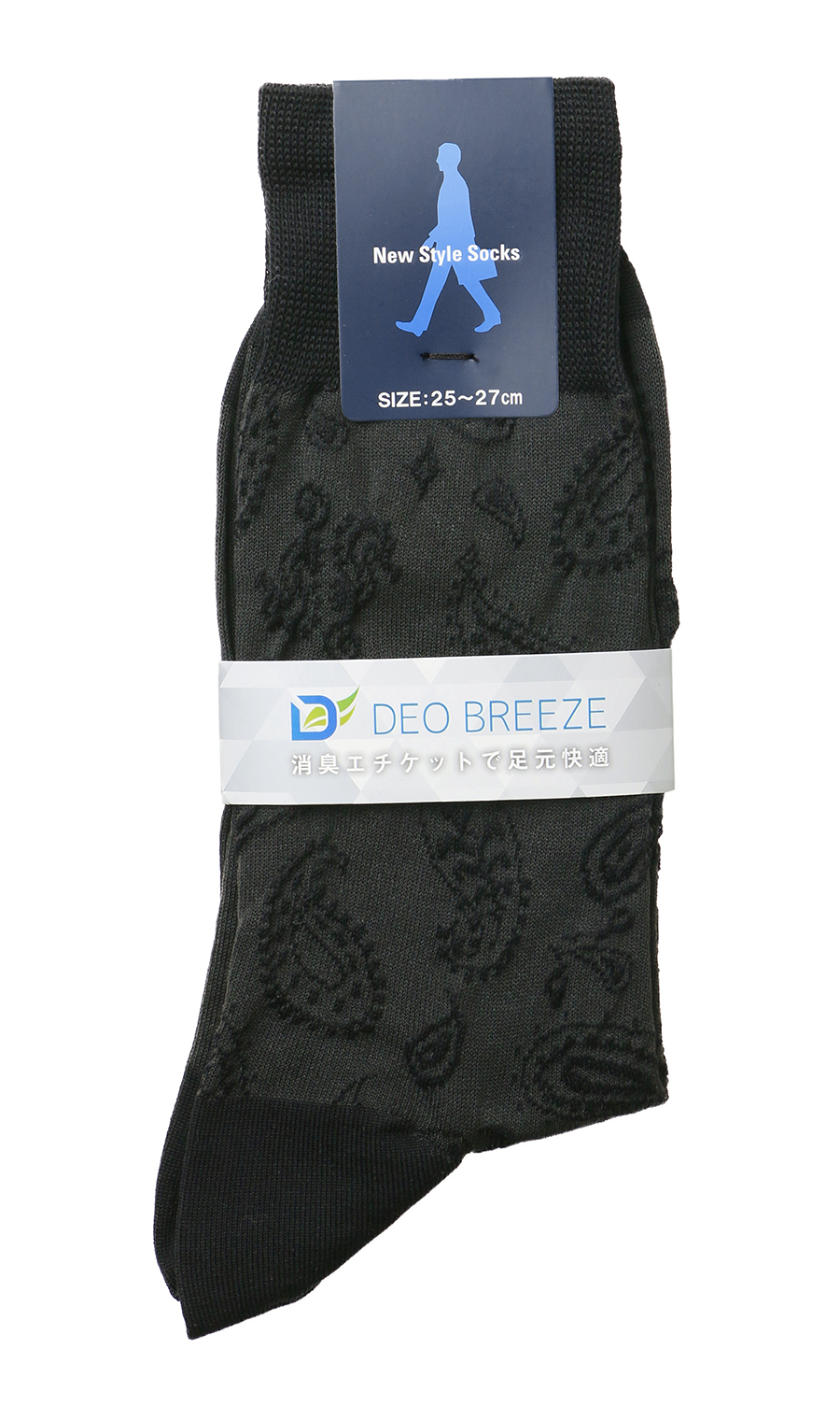 ソックス(25～27cm)【DEO BREEZE】 ブラック系 7