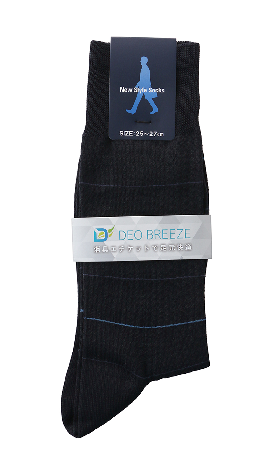 メンズソックス(25～27㎝)【DEO BREEZE】 ネイビー 6